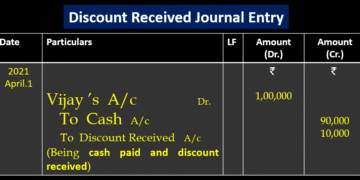 Discount Received Journal Entry